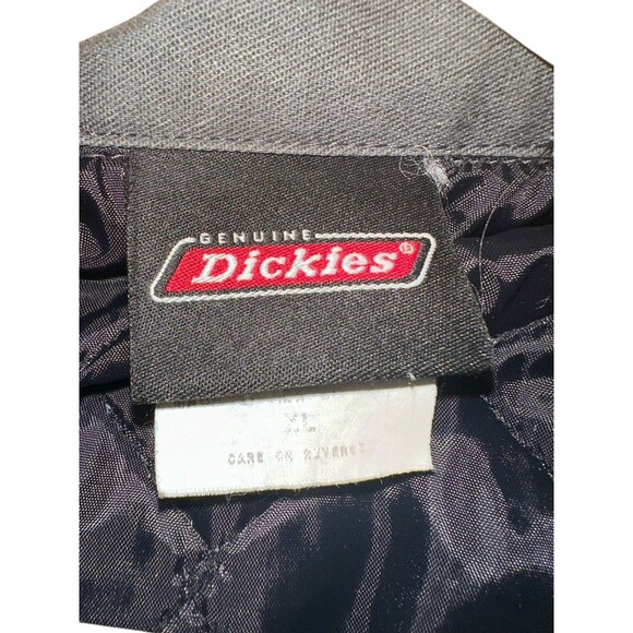 Dickies Work Jacket Mens XL Gray Workwear Mechanic Full Zip Canvas Utility 90s - Picture 7 of 16